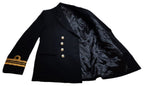Royal Navy No1 Officers Dress Jacket Lieutenant Commander Rank Curls & Medal Bar British Naval 42in Chest