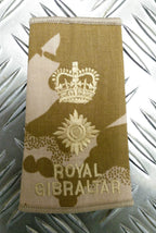 Genuine British Army Royal Gibraltar Regiment Rank Slide Various Colours Ranks