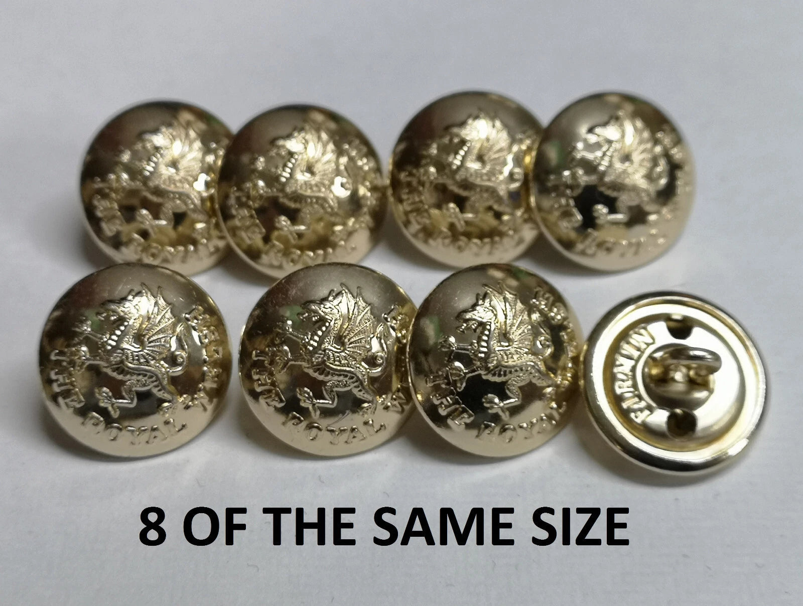FAD No2 Button Set British Army for Service Dress Jackets and Old Pattern Tunics Assorted