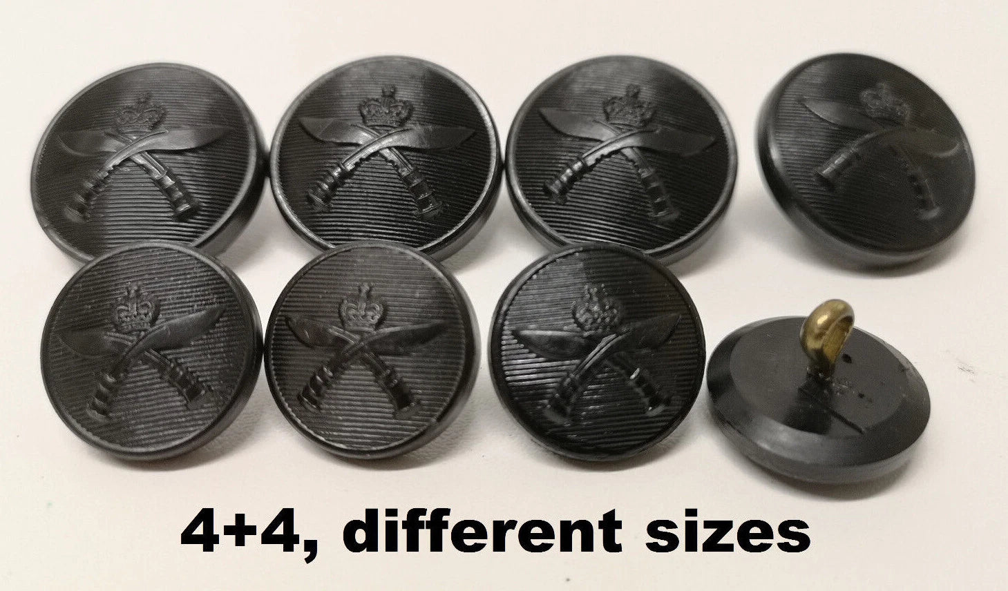FAD No2 Button Set British Army for Service Dress Jackets and Old Pattern Tunics Assorted