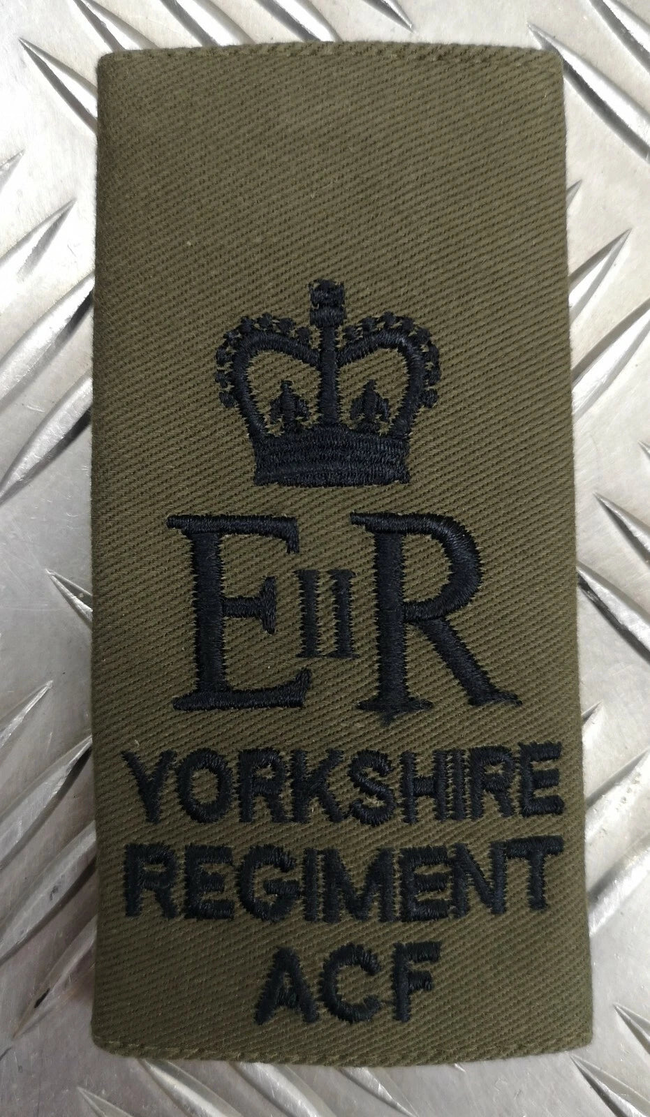 Genuine British Army Issue Green OD Yorkshire ACF Rank Slide Various Ranks