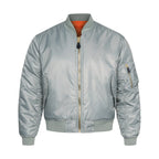 MA1 Bomber Jacket US Military Style Silver / Grey Colour