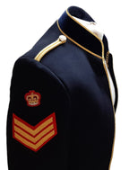 RLC Royal Logistic Corps Mess Dress Jacket Braided Crown Badge 3 Bar Chevron & Shoulder Cords Samuel Brothers 37in