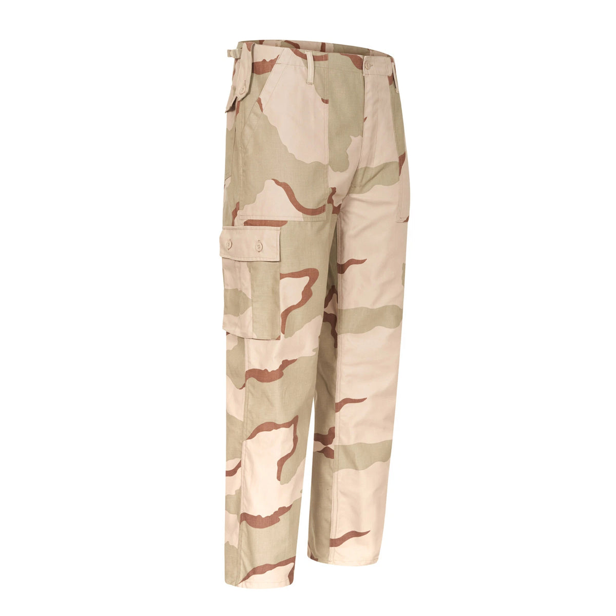 Desert Storm Trousers Tri-Colour Camo Pattern Military Style Combat / Field Army Pants