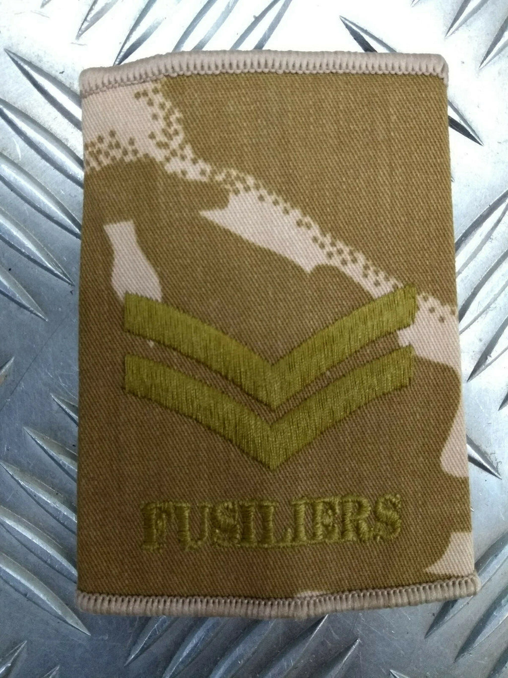 Desert Camo Fusiliers Rank Slides Genuine British Army