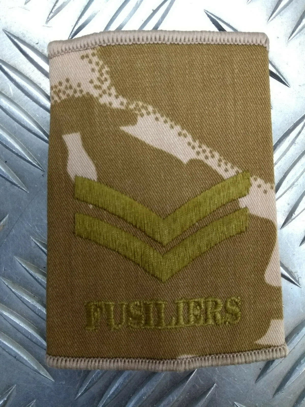 Desert Camo Fusiliers Rank Slides Genuine British Army