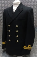 Royal Navy No1B Wool Barathea Dress Jacket Officers Gold Cuff Curls British Naval 96cm Short