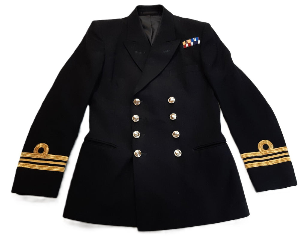 Royal Navy No1C Dress Jacket Lieutenant Commander Cuff Curls Diagonal Serge British Naval 96cm Regular