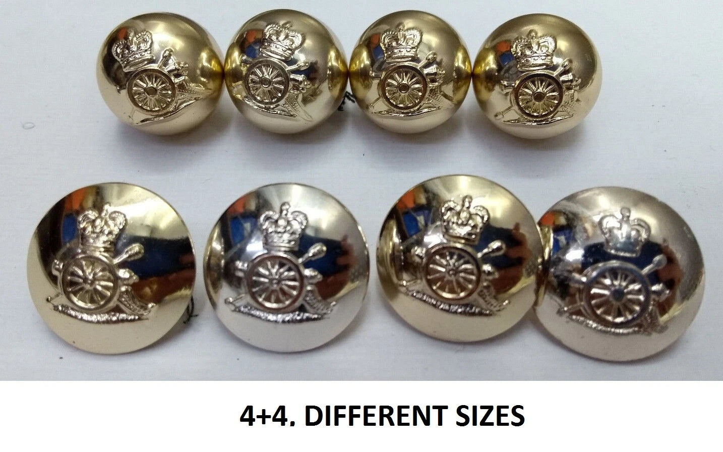 FAD No2 Button Set British Army for Service Dress Jackets and Old Pattern Tunics Assorted