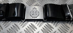 The Rifles British Army Ceremonial Parade Belt Black PVC with Insignia Plate Buckle Max 36"