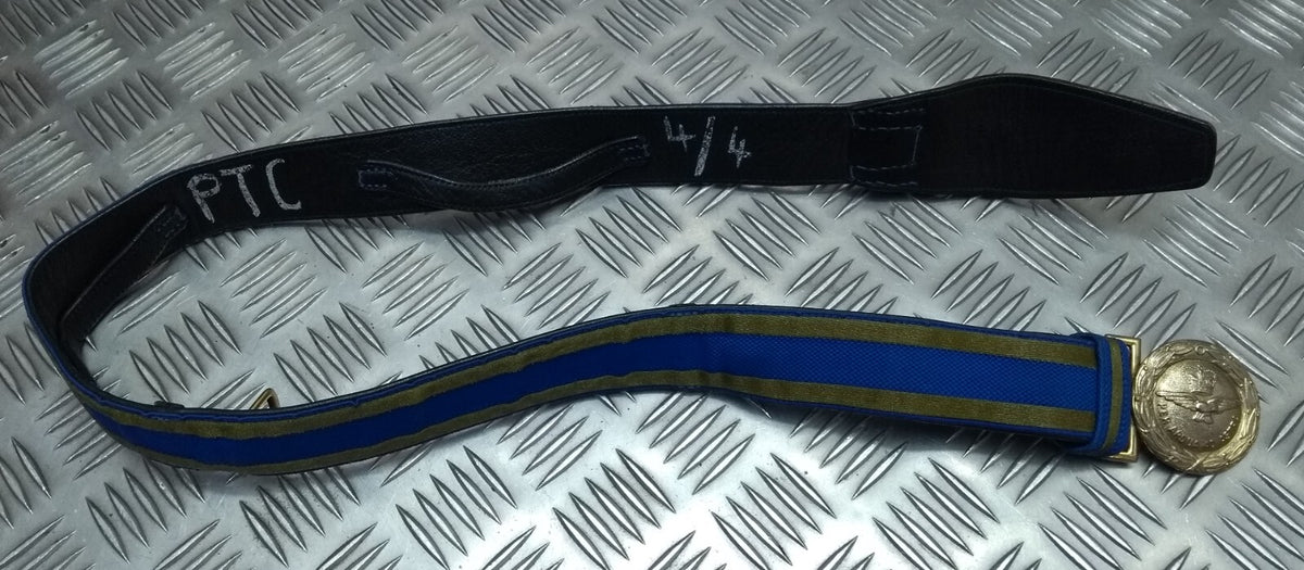 RAF Royal Air Force Officers Ceremonial Belt Per Ardua Ad Astra Buckle No Slings 29"-35"