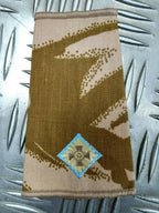 Desert Camo Light Blue edged Rank Slides Genuine British Army