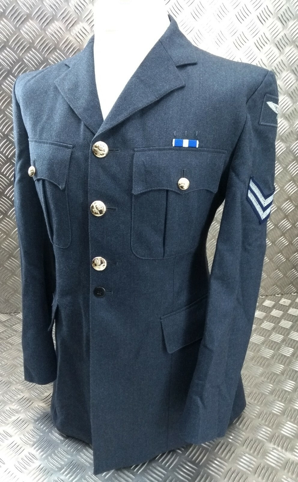 RAF Royal Air Force No1 Dress Jacket Mans Blue Grey Colour Chest 100cm Regular