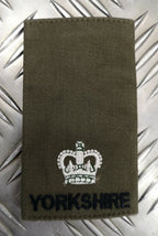 Yorkshire Rank Slide Olive Drab Green Various Ranks Available