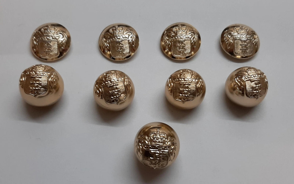 British Army No1 Button Set for Service Dress Jackets and Old Pattern Tunics Assorted