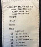 Royal Navy No1B Dress Jacket Petty Officer Fully Buttoned British Naval Mans 108cm Short