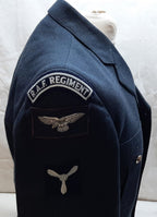 RAF Royal Air Force QCS No1 Dress Jacket Blue Grey Signs of Badge Removal Chest 100cm