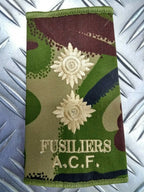 DPM Camo Fusiliers & Fusiliers ACF Rank Slides Genuine British Army