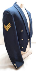 RAF Royal Air Force Mess Dress Jacket Blue Grey Complete Buttons & Arm Badge 43in Chest
