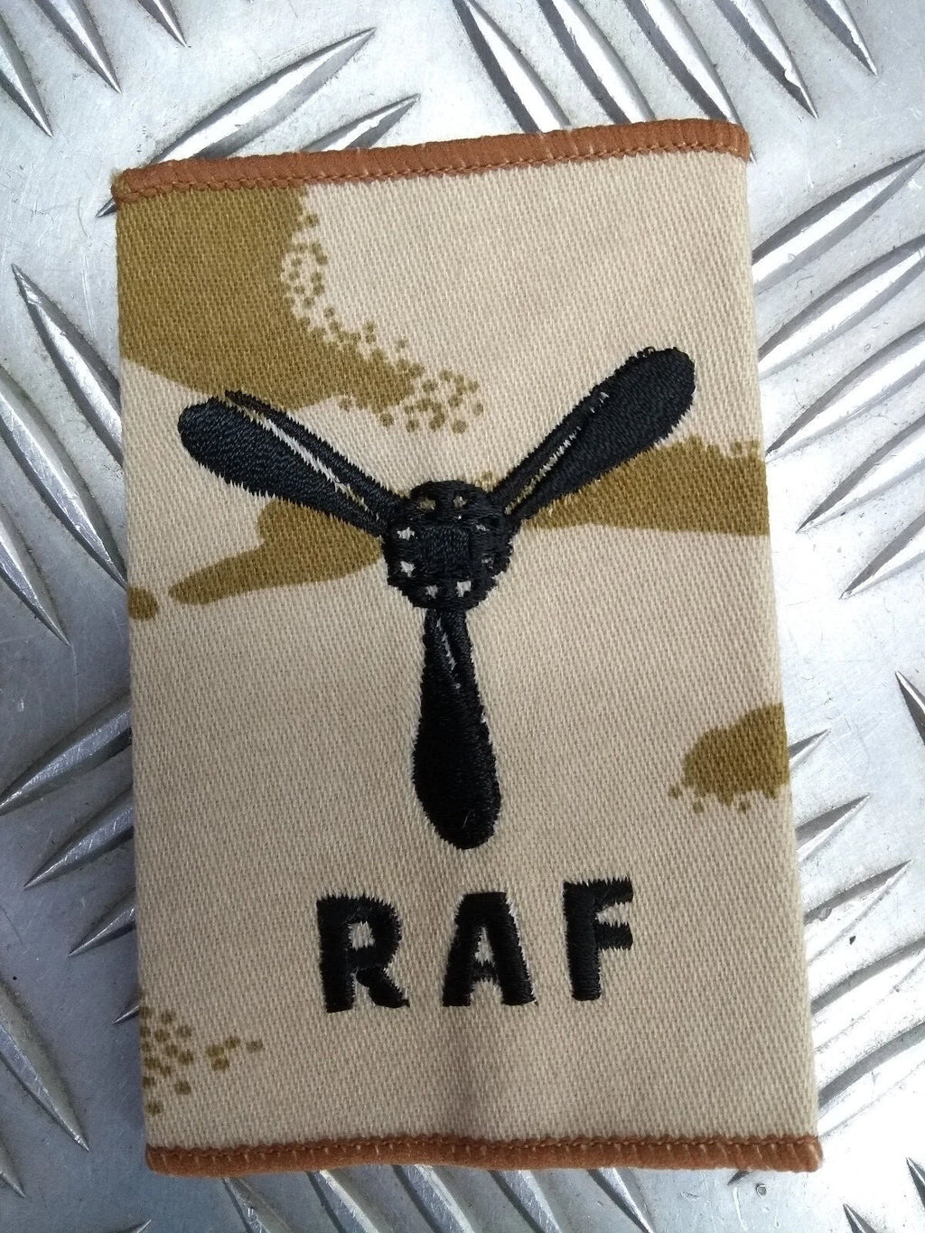 RAF Royal Air Force Slider Desert Camo Epaulettes Front Tab Slide Air Force