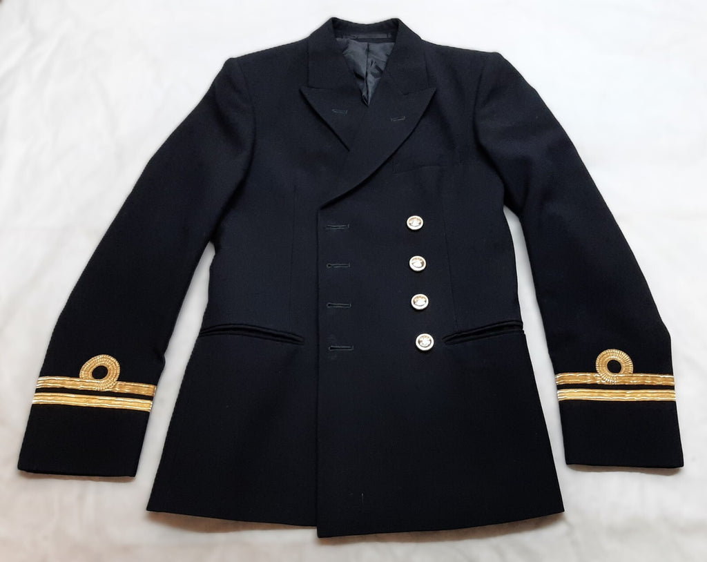 Royal Navy No1C Dress Jacket Diagonal Serge Lieutenant Cuff Curls Not All Buttons British Naval 92cm Regular