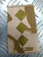 Desert Camo Fusiliers Rank Slides Genuine British Army