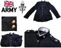 British Army No1 Dress Jacket Blues Female 2nd Lieutenant ETS Buttons Collar Badges & Shoulder Boards Unissued 38in