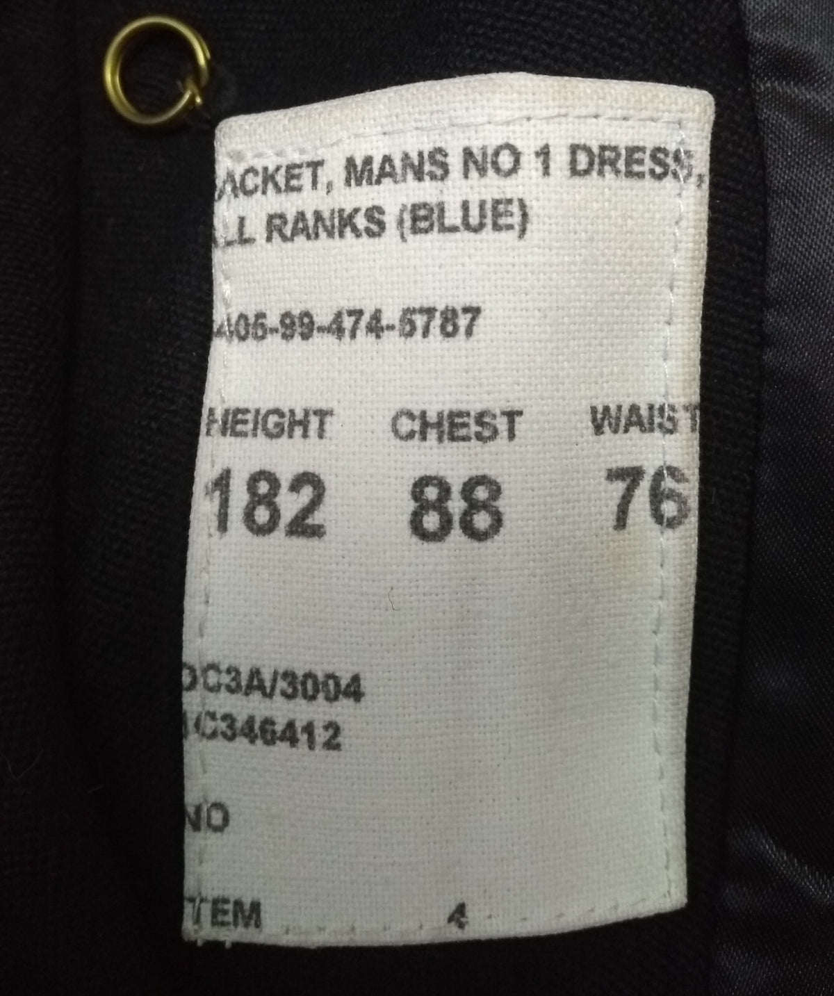 Mercian Regiment No1 Dress Jacket Blue All Ranks with Insignia Buttons British Army 182/88/76cm