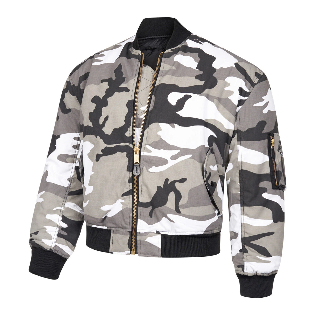 MA1 Flight Jacket USAF Type Bomber Jacket Woodland Urban or Midnite Camo Type Available