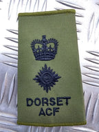 Dorset ACF OD Green Rank Slides British Army
