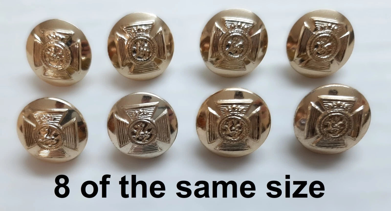 FAD No2 Button Set British Army for Service Dress Jackets and Old Pattern Tunics Assorted