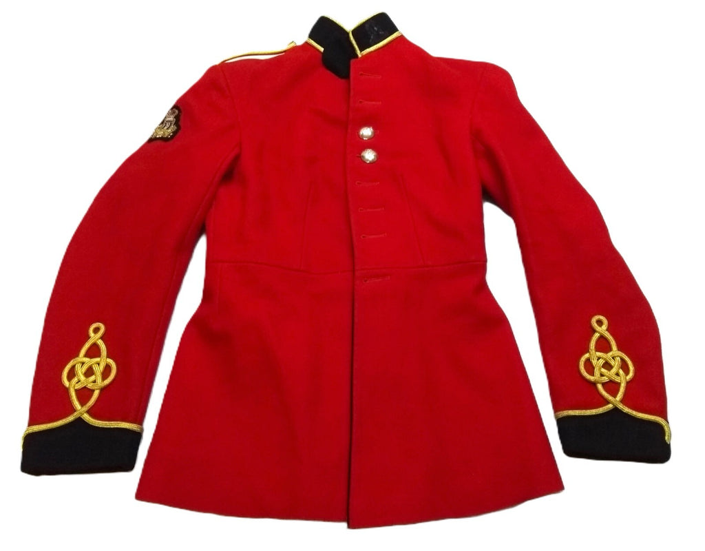 British Army Red Tunic Ceremonial Uniform Jacket Band of the Royal Corps of Signals Insignia 37in Chest