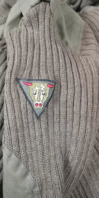 Green Crew Neck Pullover Commando Jumper with Sewn Badges British Army Issued