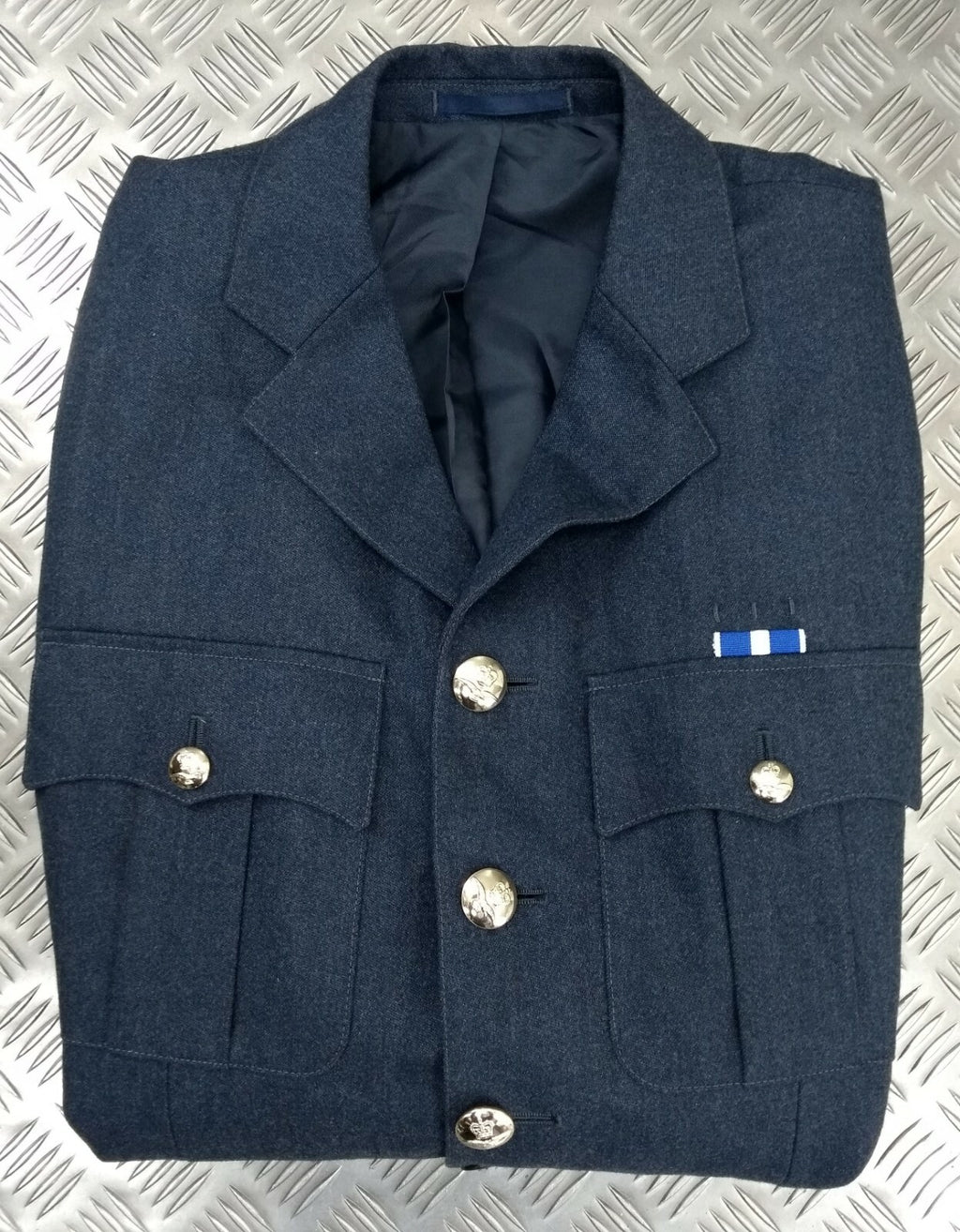 RAF Royal Air Force No1 Dress Jacket Tunic Blue Grey Full Buttons No Belt Mans 108cm Long