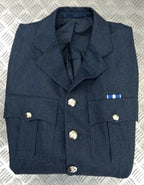RAF Royal Air Force No1 Dress Jacket Tunic Blue Grey Full Buttons No Belt Mans 108cm Long