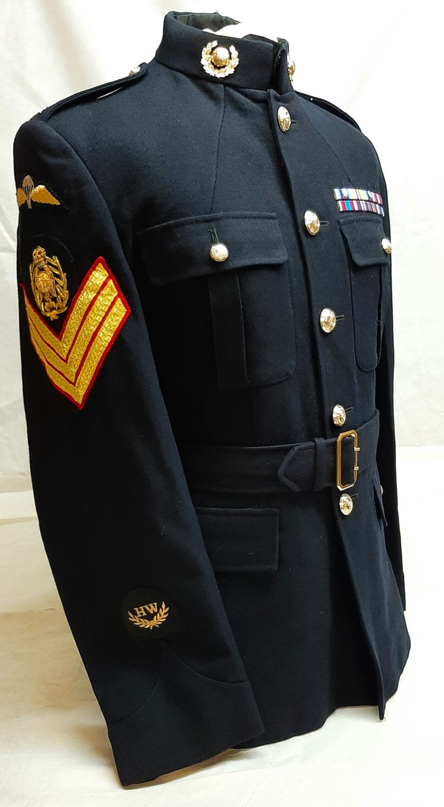 Royal Marines RM No1 Dress Jacket Colour Sergeant with Parachutist Skills Badge Complete 176/108cm