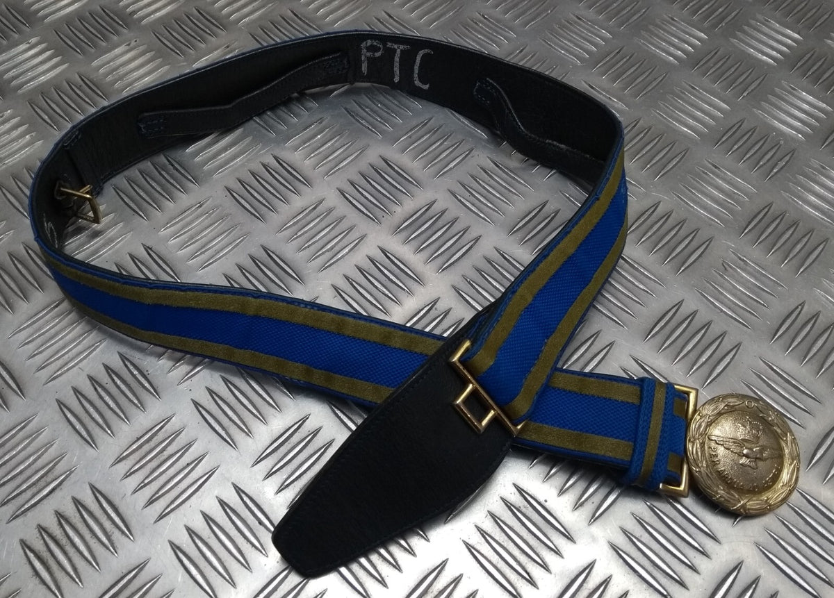 RAF Royal Air Force Officers Ceremonial Belt Per Ardua Ad Astra Buckle No Slings 29"-35"