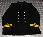 Royal Navy No1B Wool Barathea Dress Jacket Officers Gold Cuff Curls British Naval 96cm Short