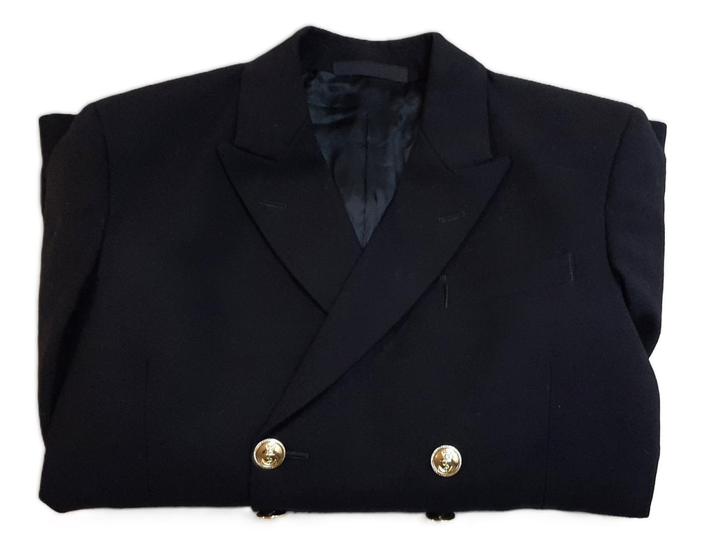 Royal Navy No1 Officers Dress Jacket Sub Lieutenant Cuff Curls 8 Button Double Breasted British Naval 40in Chest