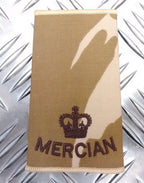 Genuine British Army Desert Camo Mercian Rank Slide Various Ranks