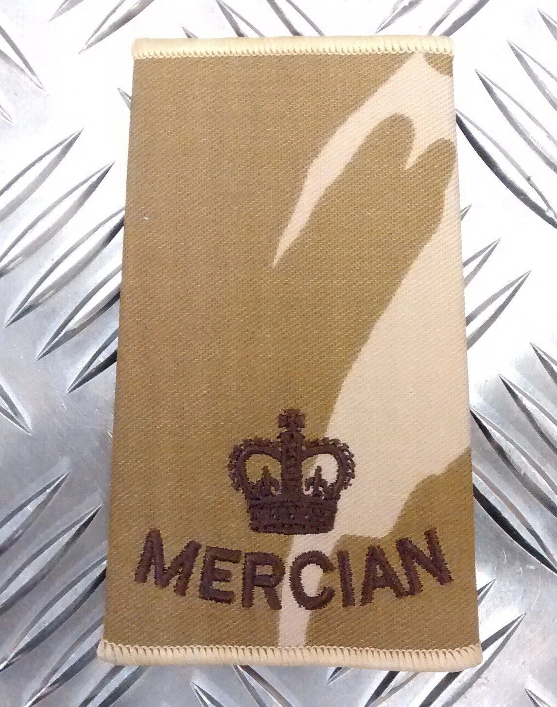 Genuine British Army Desert Camo Mercian Rank Slide Various Ranks