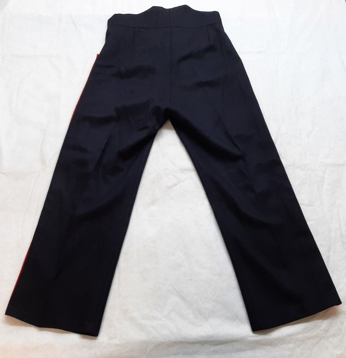 British Army No1 Dress Trousers Blues All Ranks 4.3cm Red Stripe Zip Front Waist 32"