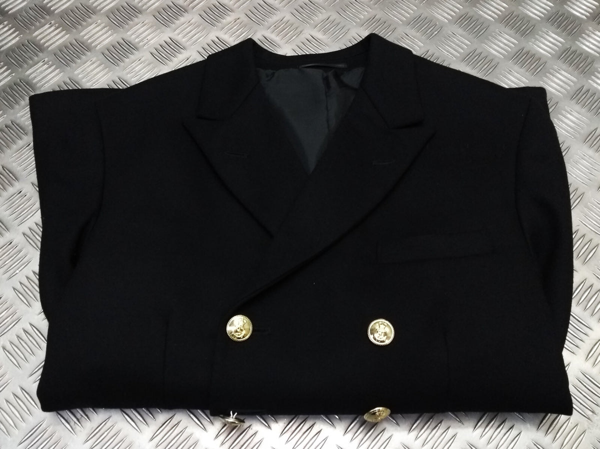 Royal Navy No1B Wool Barathea Dress Jacket Officers Gold Cuff Curls British Naval 96cm Short