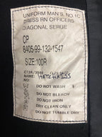 Royal Navy No1C Officers Dress Jacket Diagonal Serge 8 Button Double Breasted British Naval 100cm Regular