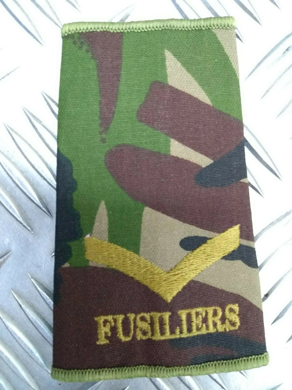 DPM Camo Fusiliers & Fusiliers ACF Rank Slides Genuine British Army