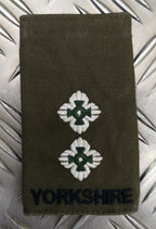 Yorkshire Rank Slide Olive Drab Green Various Ranks Available
