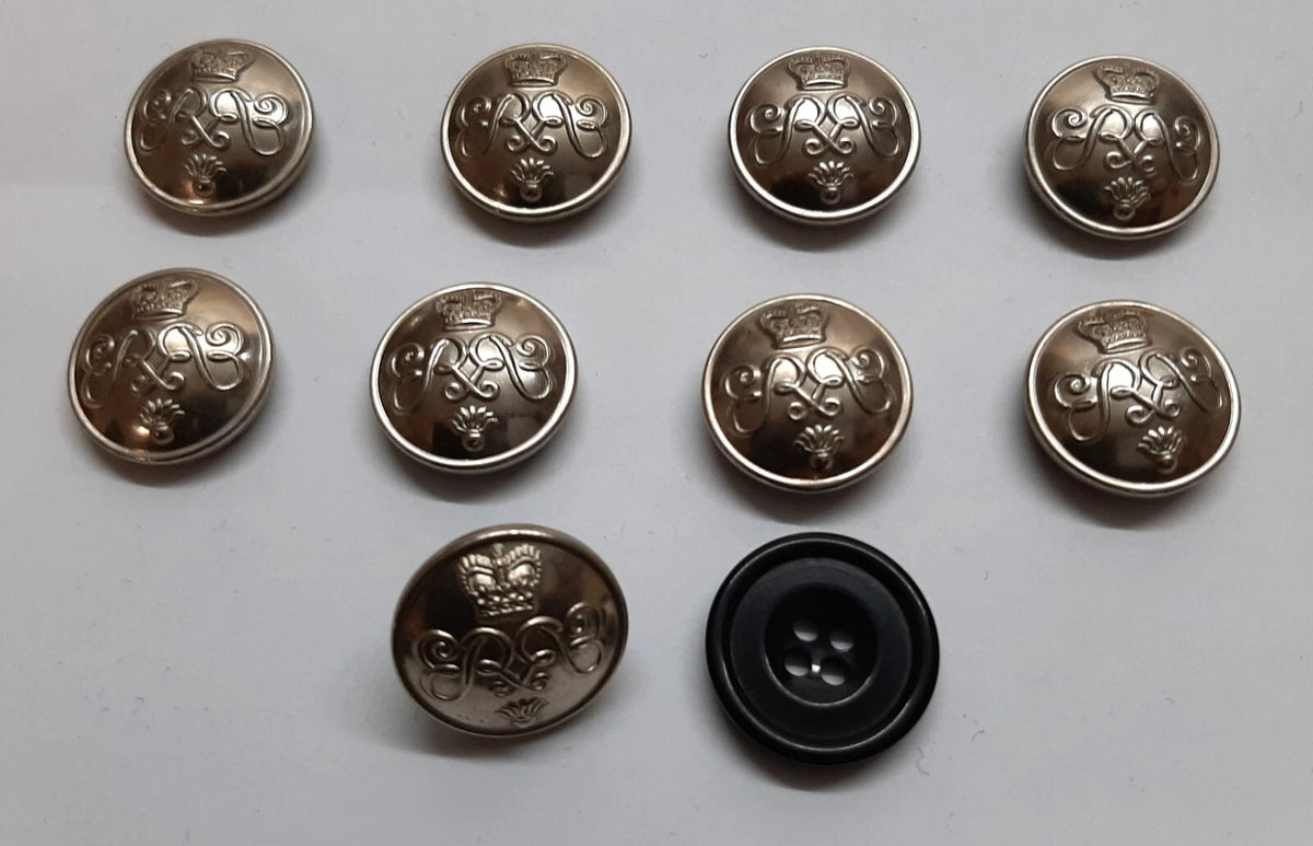 British Army No1 Button Set for Service Dress Jackets and Old Pattern Tunics Assorted