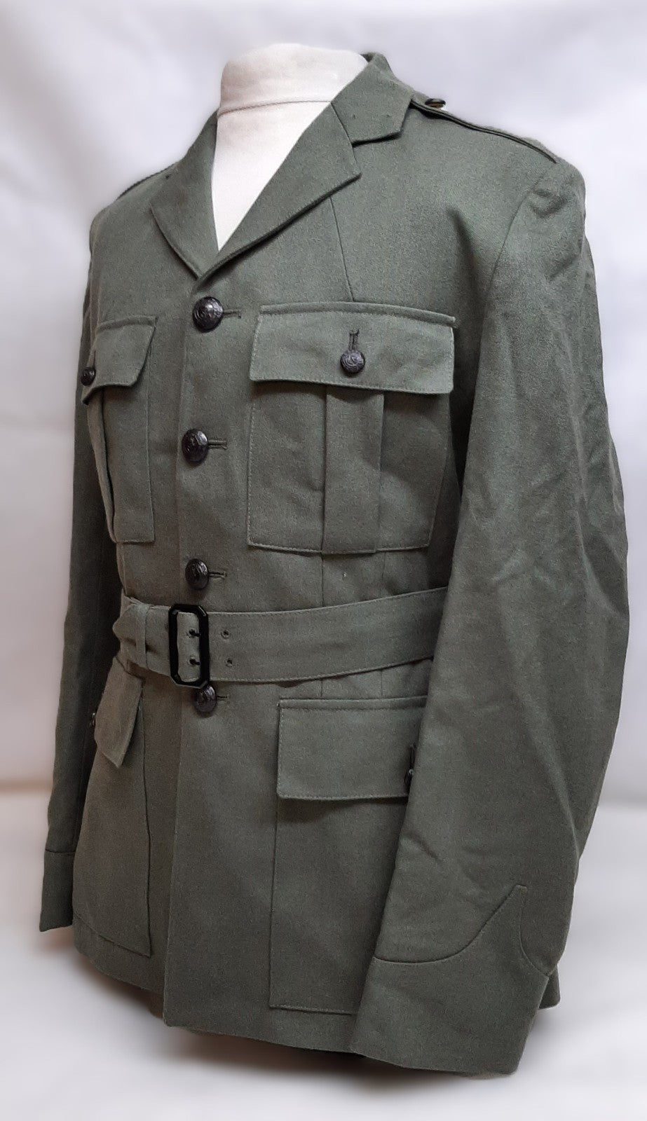 Royal Marines RM Lovat Jacket No1B / No1C Dress Green Fully Buttoned with Cloth Belt 176/108/92cm