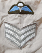 British Army No2 FAD Shirt Long Sleeve Fawn With Assorted Chevrons / Patches / Badges