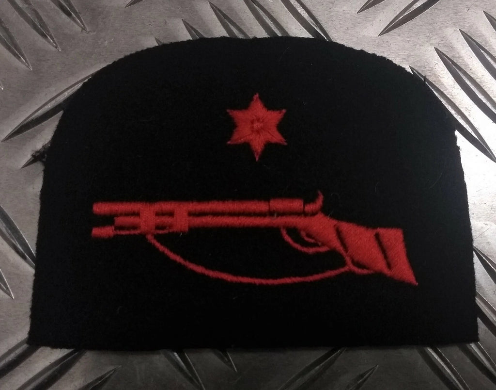 Royal Navy Red on Black Embroidered Assorted Branch Qualification Rank Badges